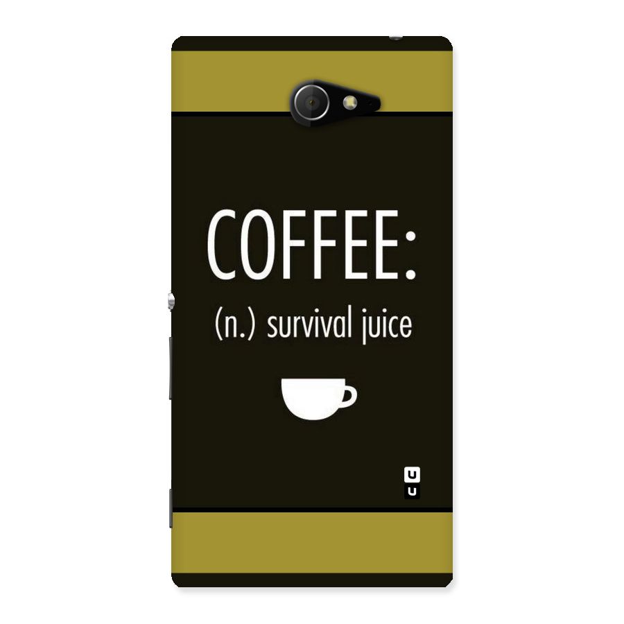 Survival Juice Back Case for Sony Xperia M2
