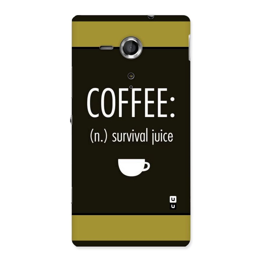 Survival Juice Back Case for Sony Xperia SP
