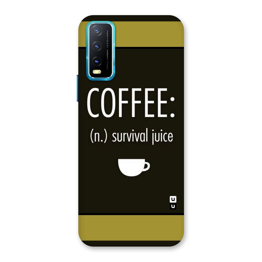 Survival Juice Back Case for Vivo Y20A
