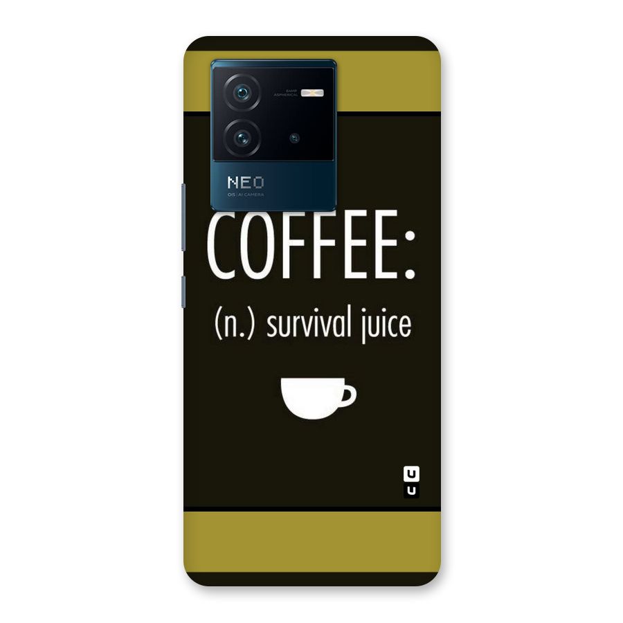 Survival Juice Back Case for Vivo iQOO Neo 6 5G