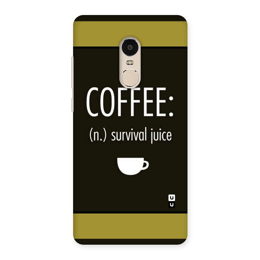 Survival Juice Back Case for Xiaomi Redmi Note 4