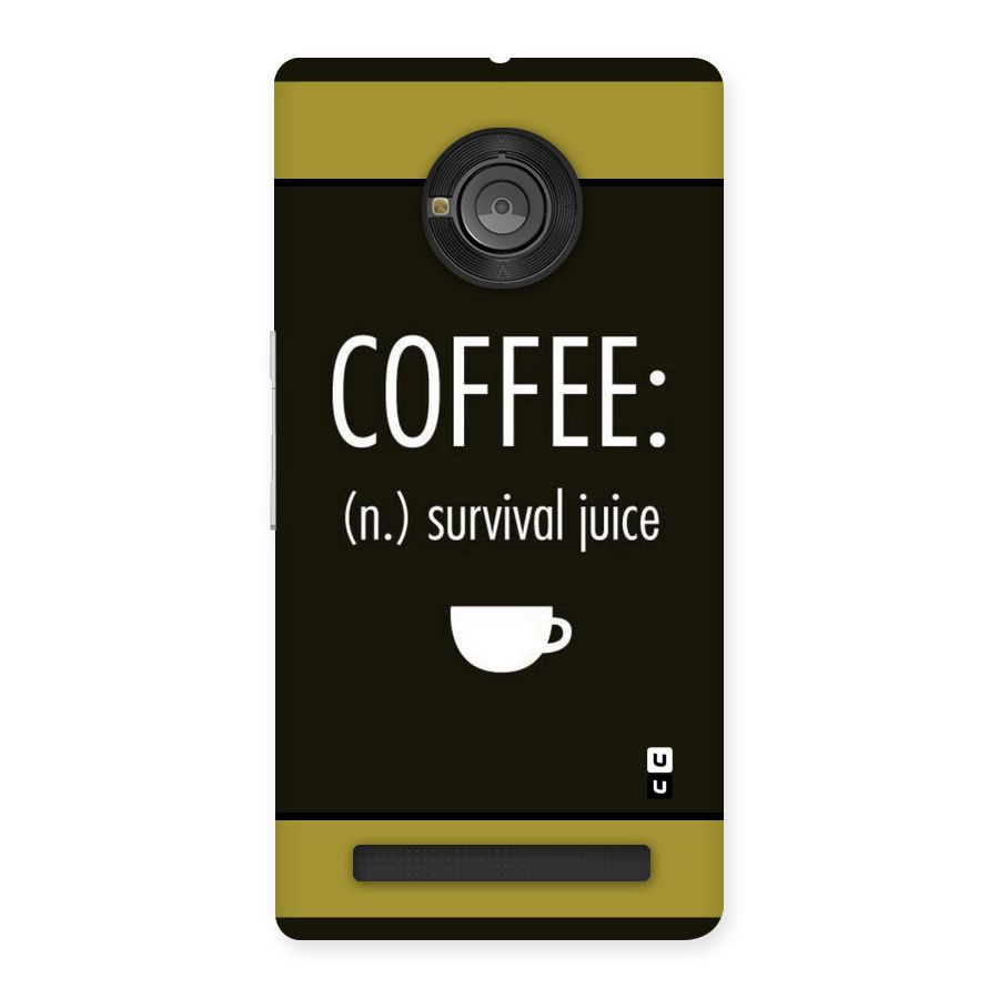 Survival Juice Back Case for Yu Yunique