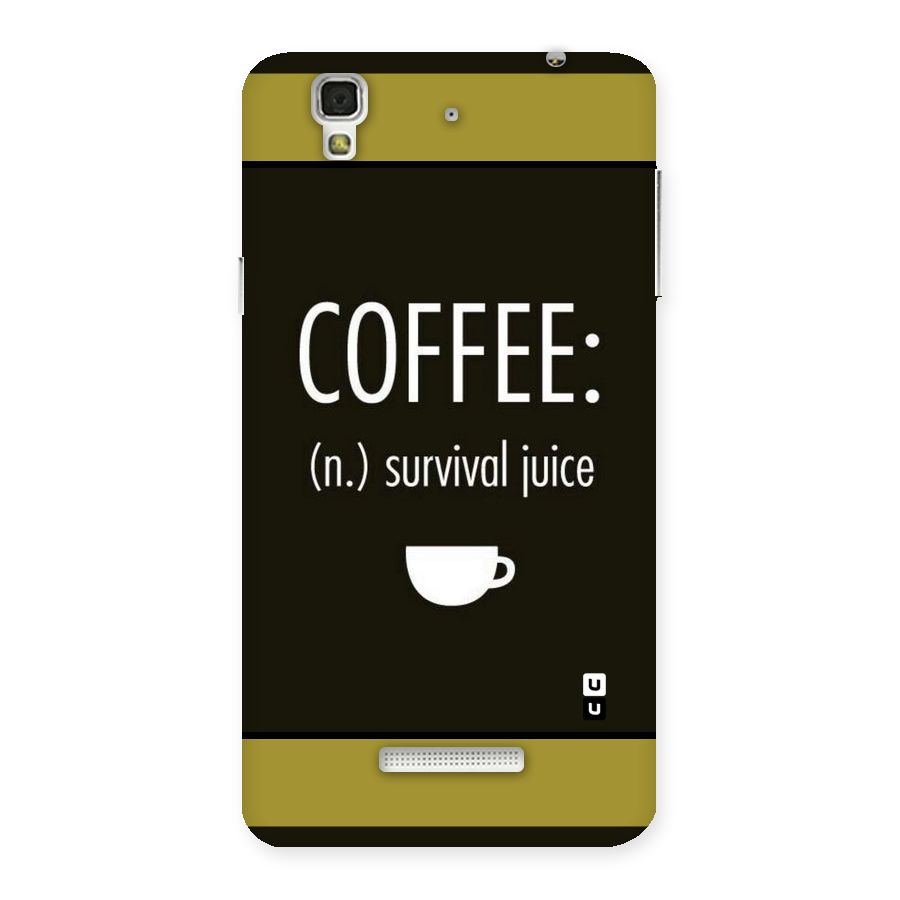 Survival Juice Back Case for Yu Yureka
