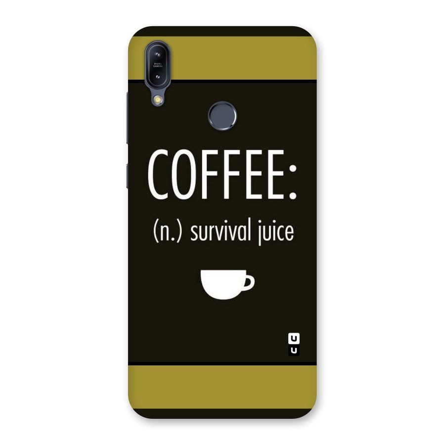 Survival Juice Back Case for Zenfone Max M2