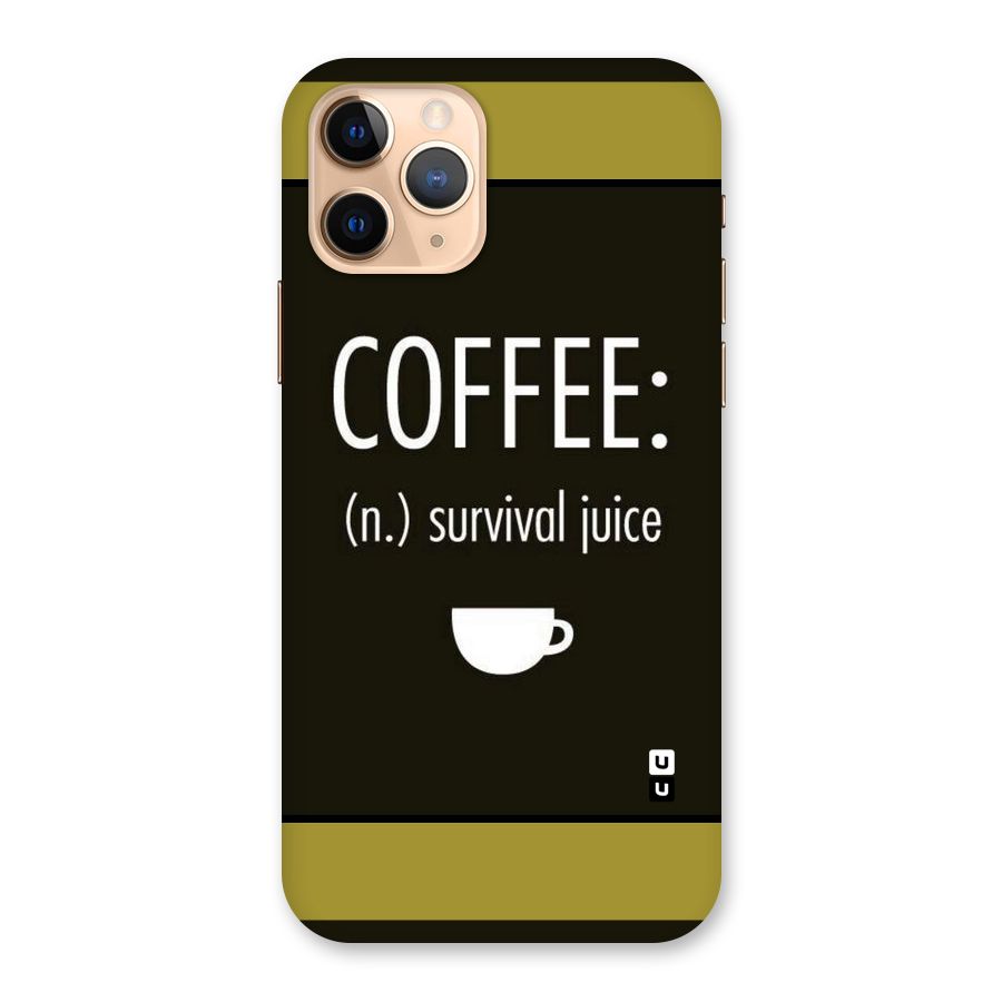Survival Juice Back Case for iPhone 11 Pro