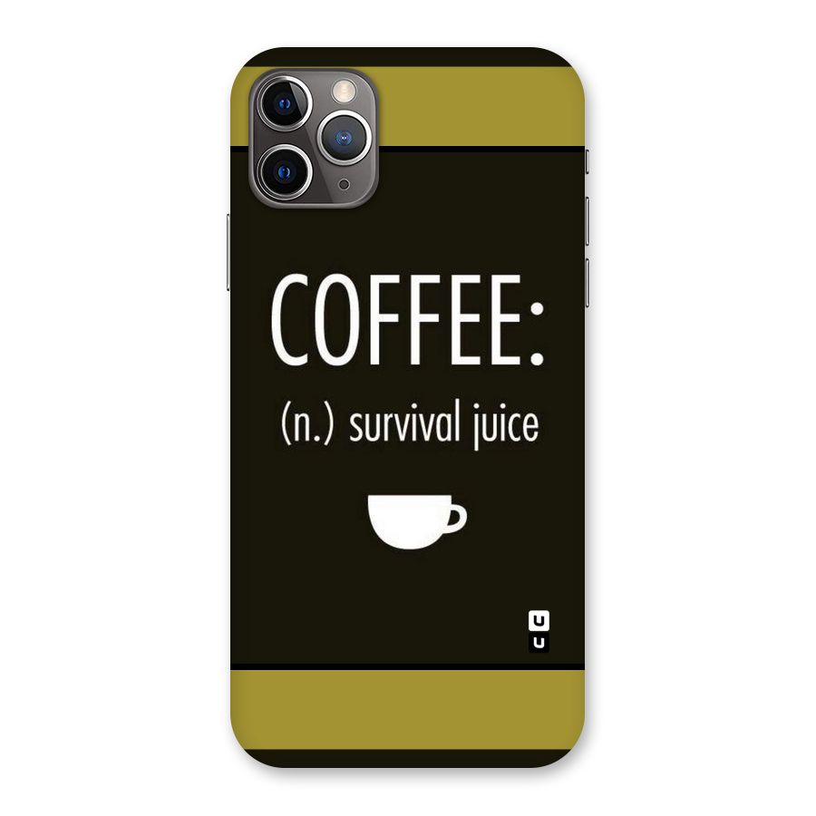 Survival Juice Back Case for iPhone 11 Pro Max