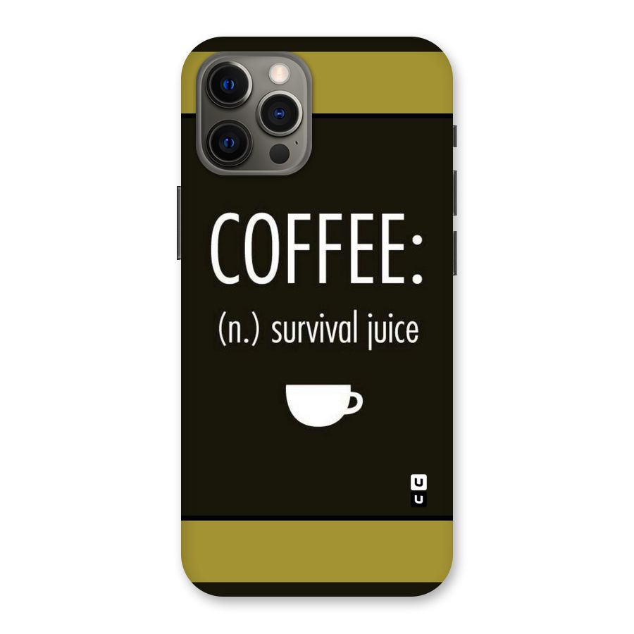 Survival Juice Back Case for iPhone 12 Pro Max