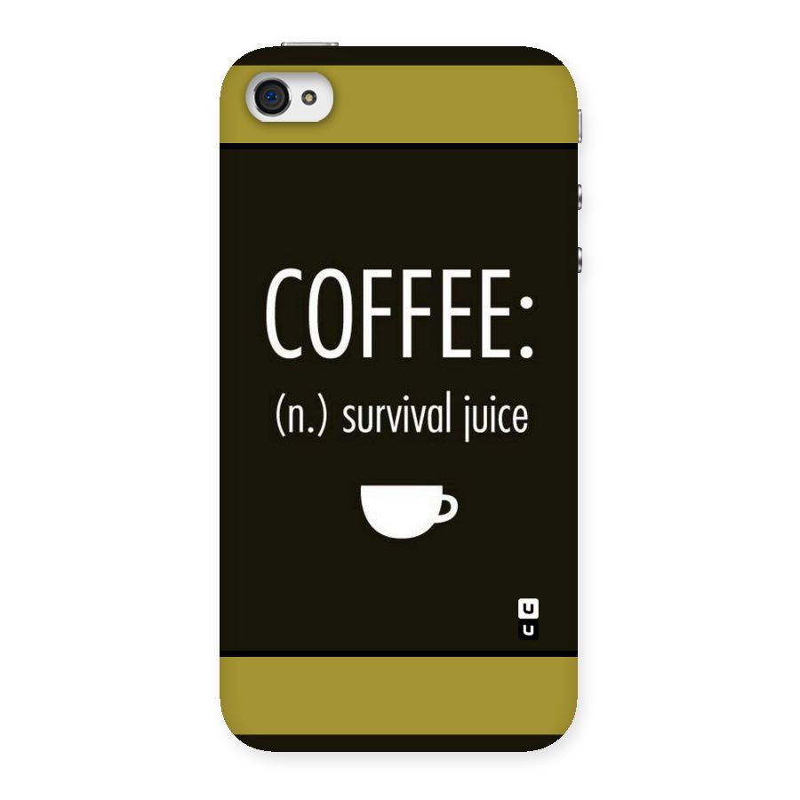 Survival Juice Back Case for iPhone 4 4s