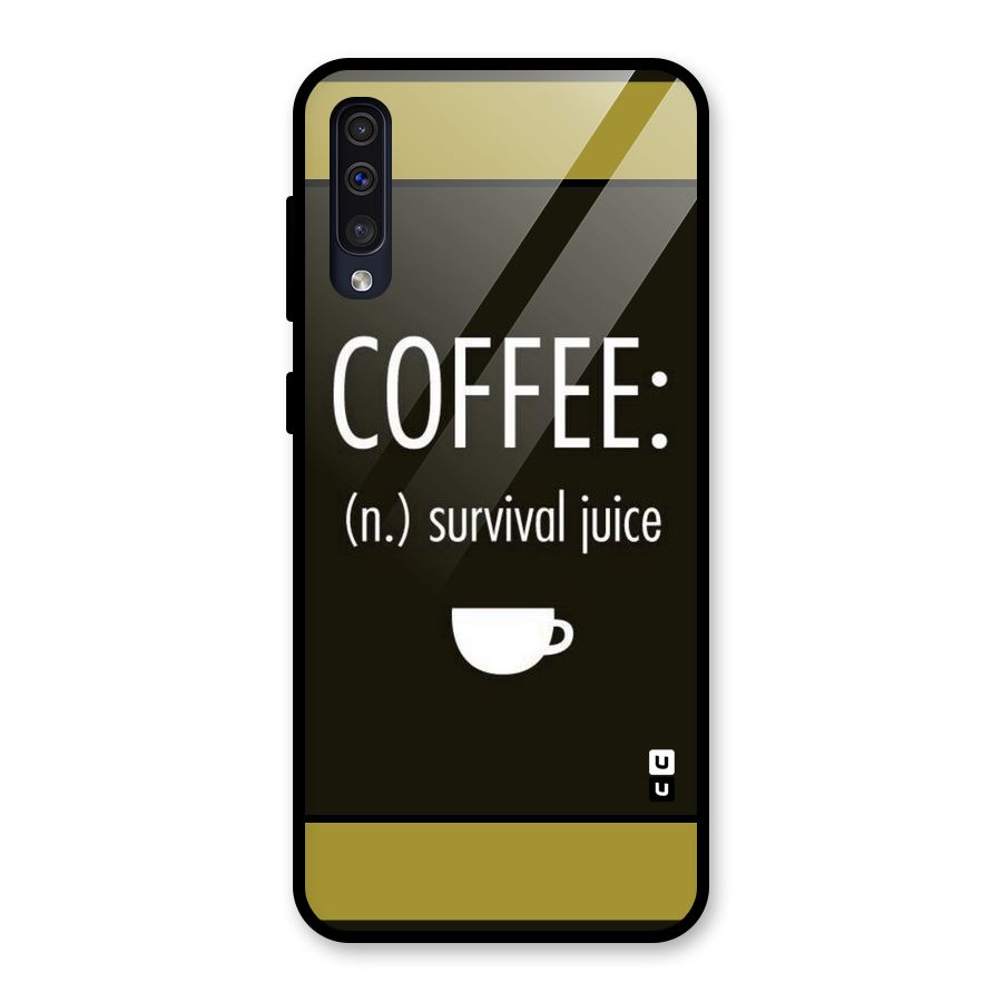 Survival Juice Glass Back Case for Galaxy A30s