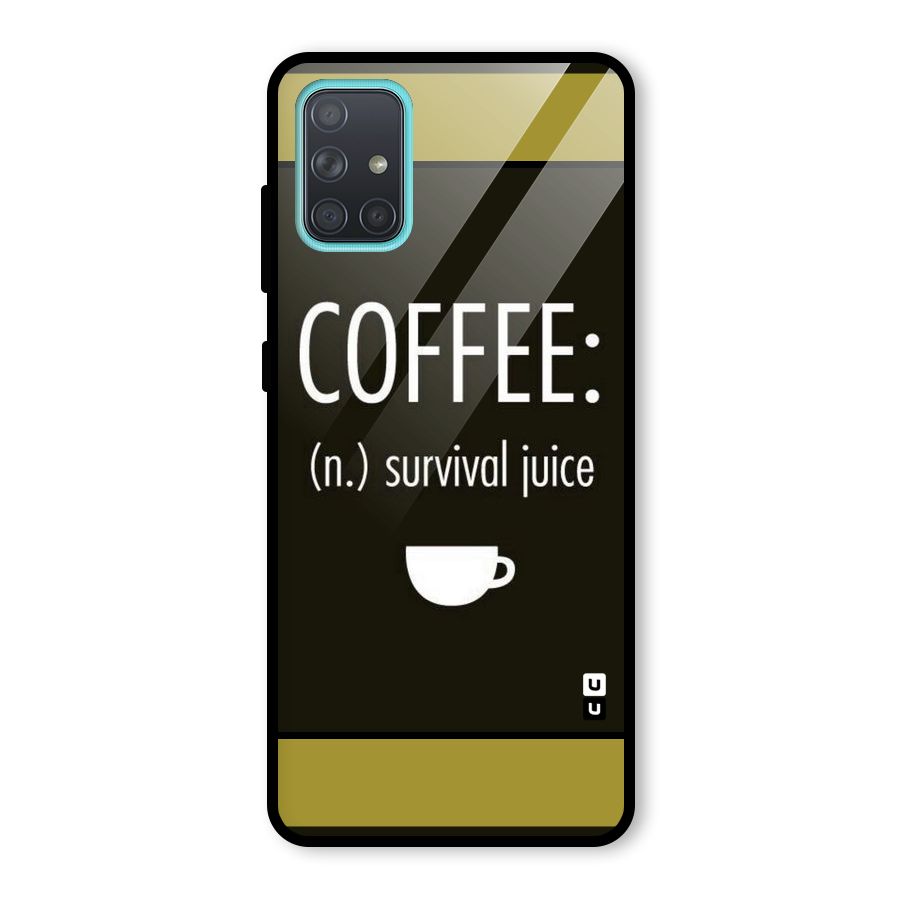 Survival Juice Glass Back Case for Galaxy A71