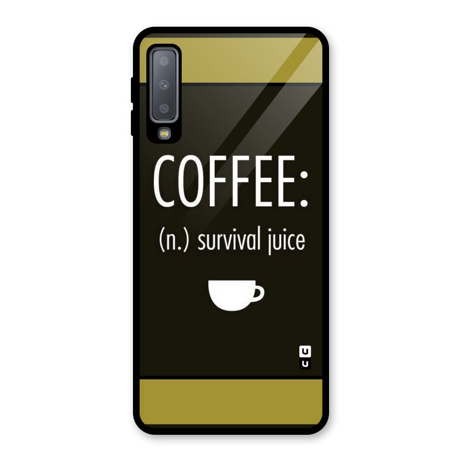 Survival Juice Glass Back Case for Galaxy A7 (2018)