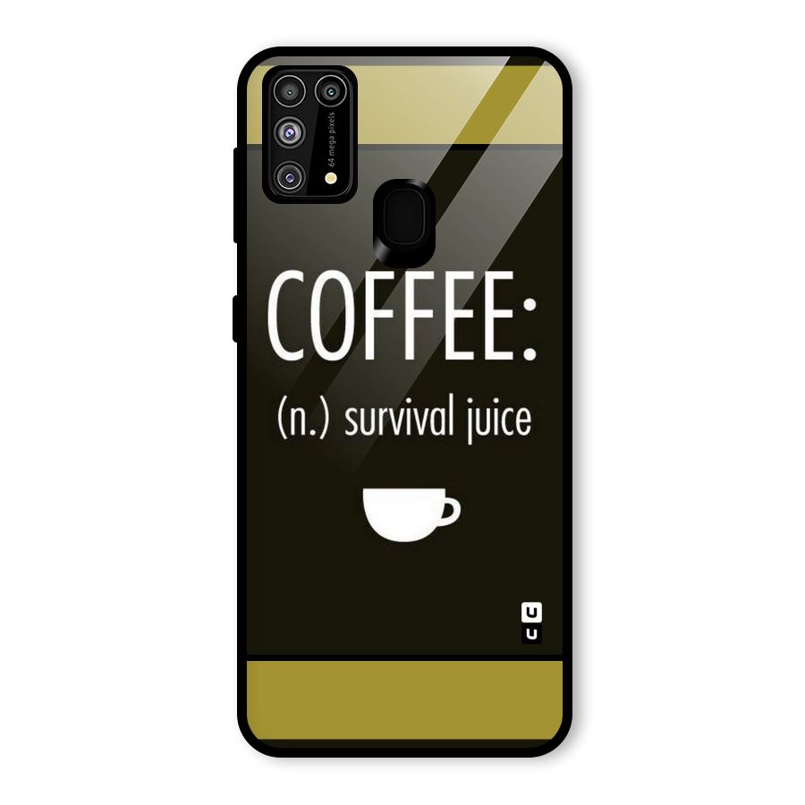 Survival Juice Glass Back Case for Galaxy F41