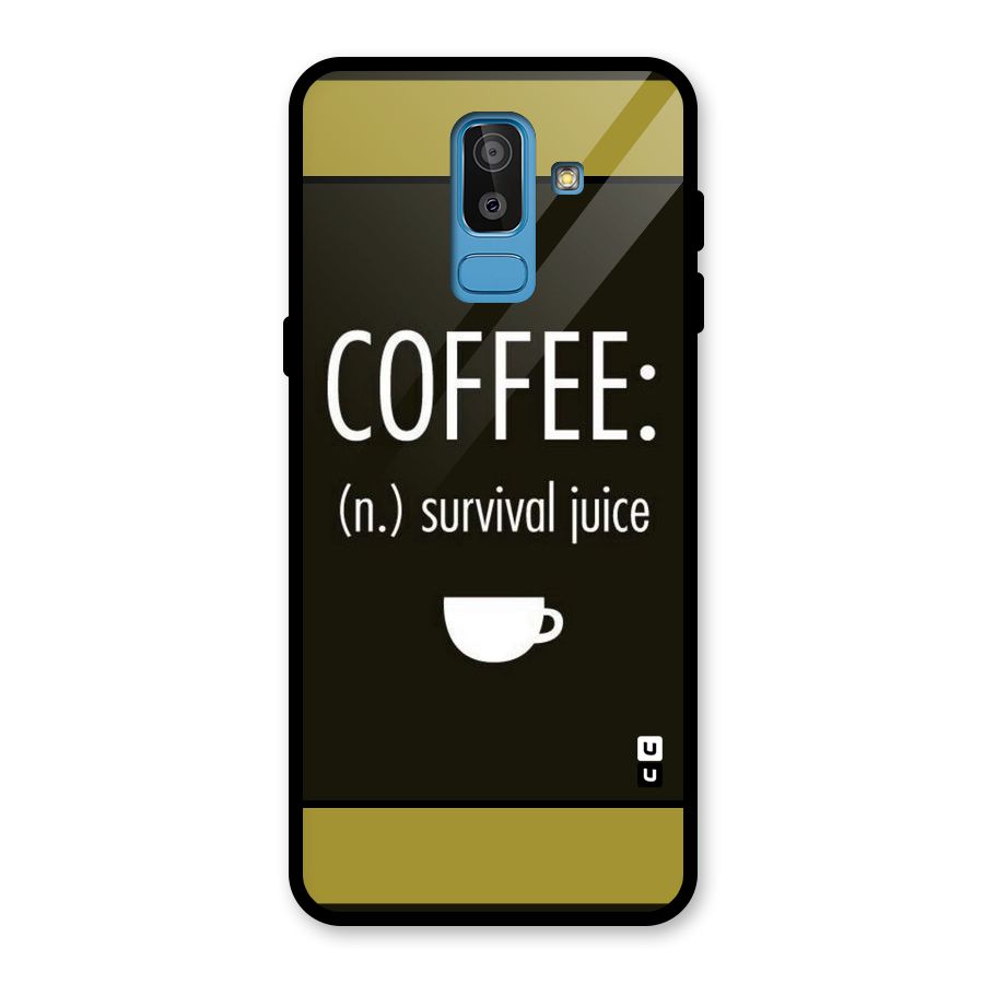 Survival Juice Glass Back Case for Galaxy J8