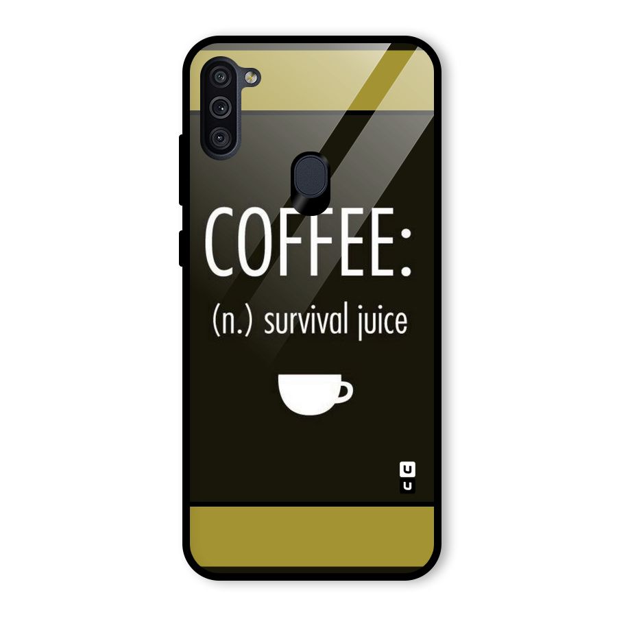 Survival Juice Glass Back Case for Galaxy M11