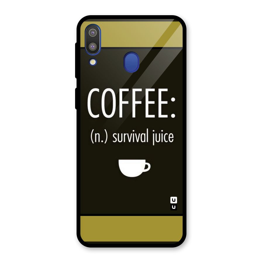 Survival Juice Glass Back Case for Galaxy M20