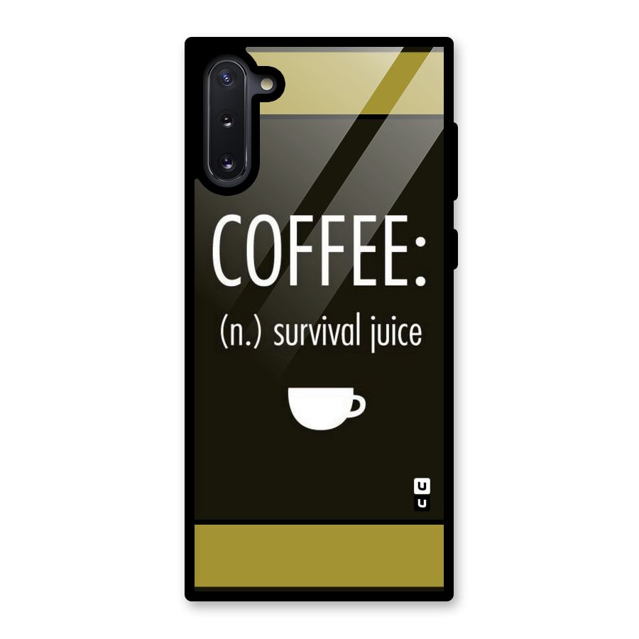 Survival Juice Glass Back Case for Galaxy Note 10