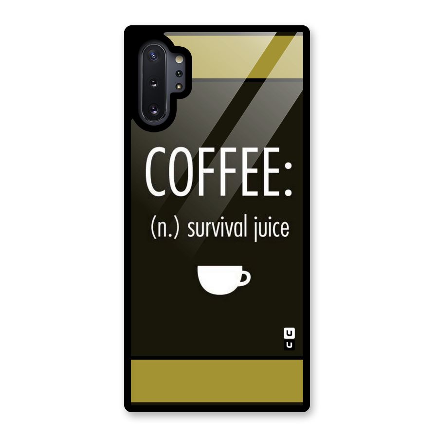 Survival Juice Glass Back Case for Galaxy Note 10 Plus