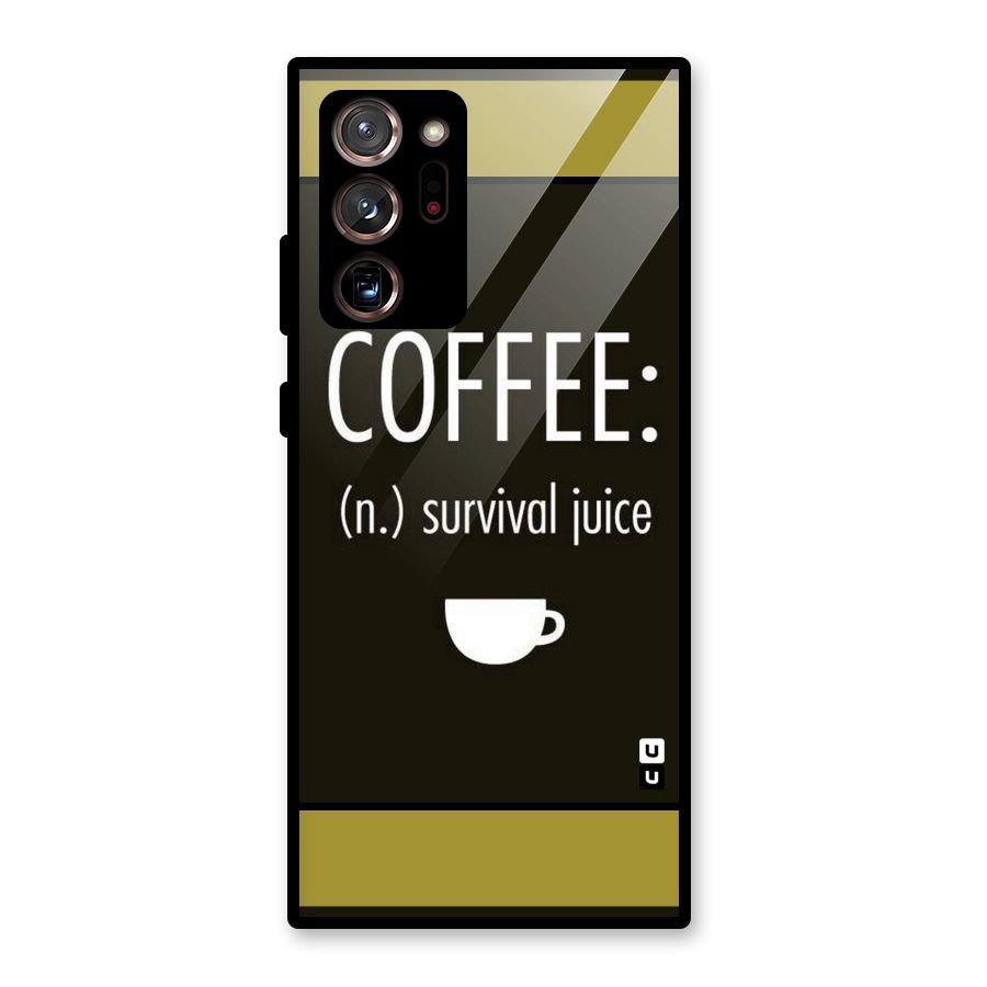 Survival Juice Glass Back Case for Galaxy Note 20 Ultra