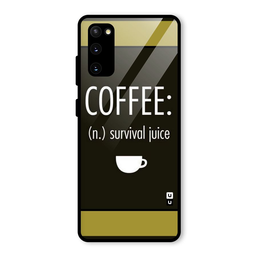 Survival Juice Glass Back Case for Galaxy S20 FE 5G
