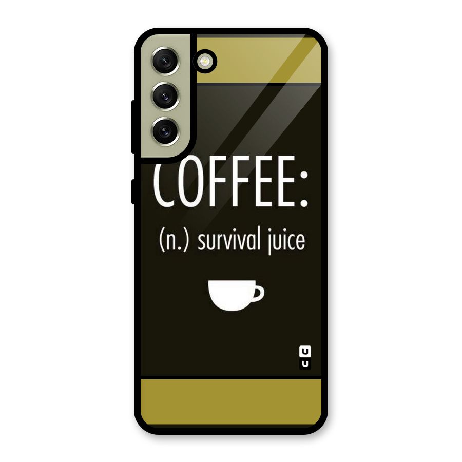 Survival Juice Glass Back Case for Galaxy S21 FE 5G