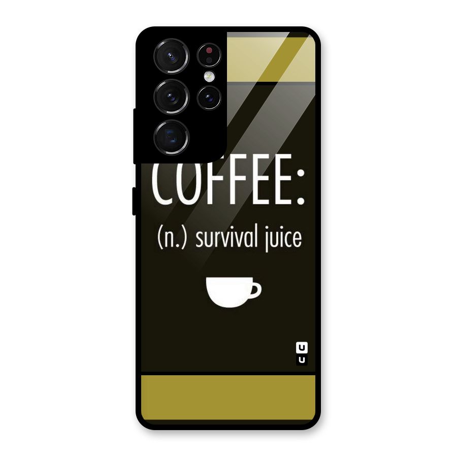 Survival Juice Glass Back Case for Galaxy S21 Ultra 5G