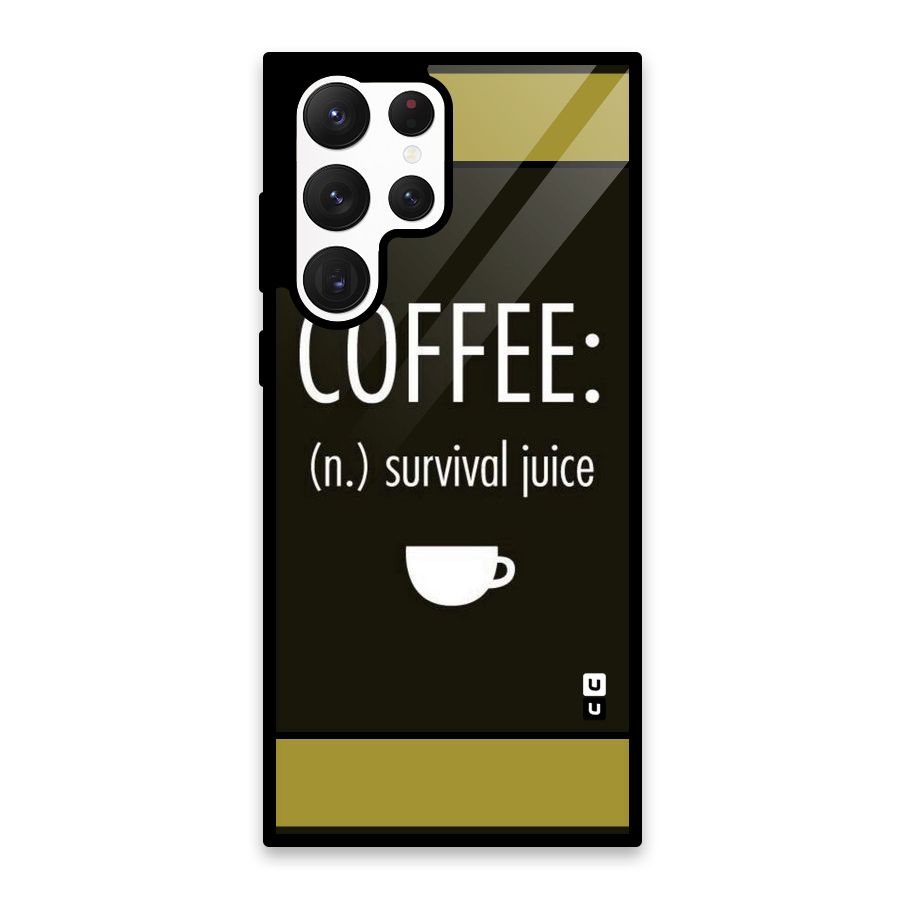 Survival Juice Glass Back Case for Galaxy S22 Ultra 5G