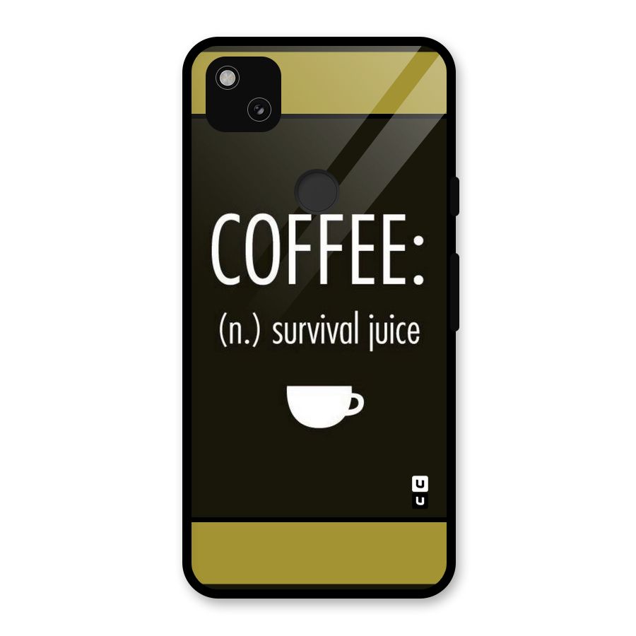 Survival Juice Glass Back Case for Google Pixel 4a