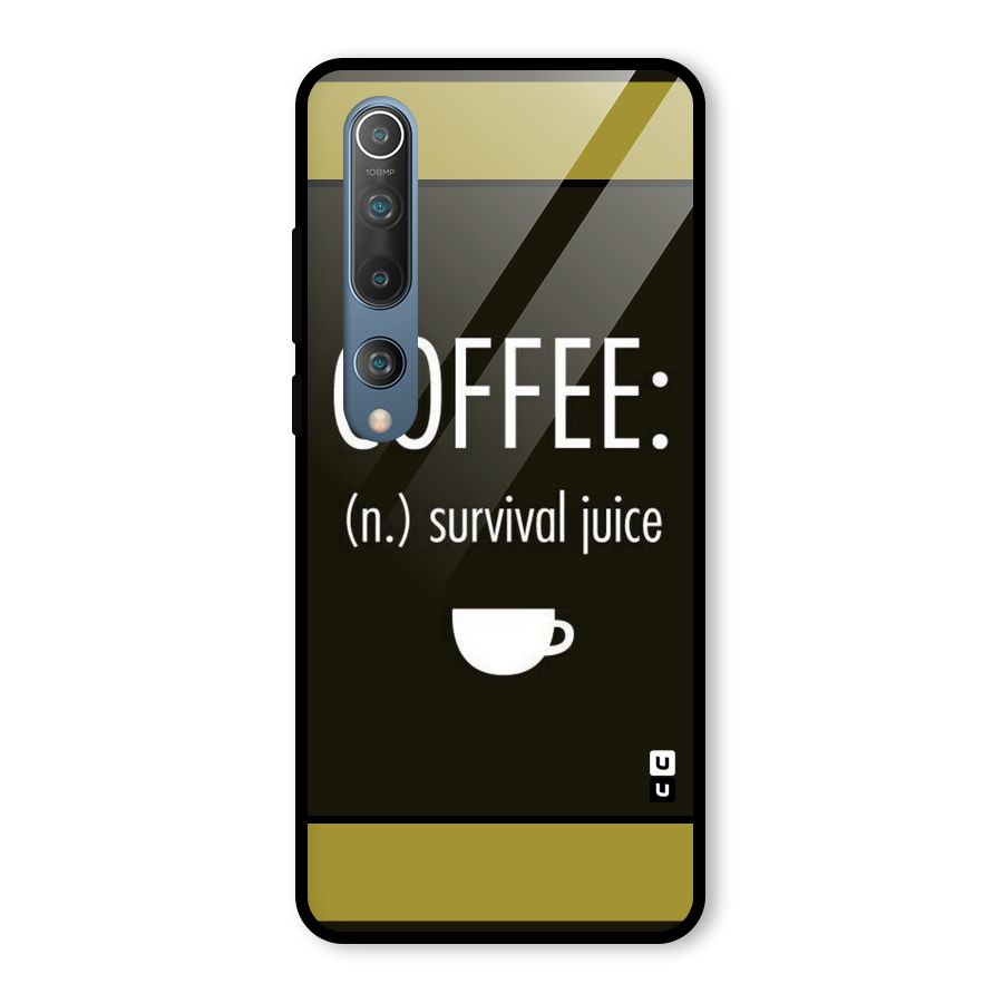 Survival Juice Glass Back Case for Mi 10