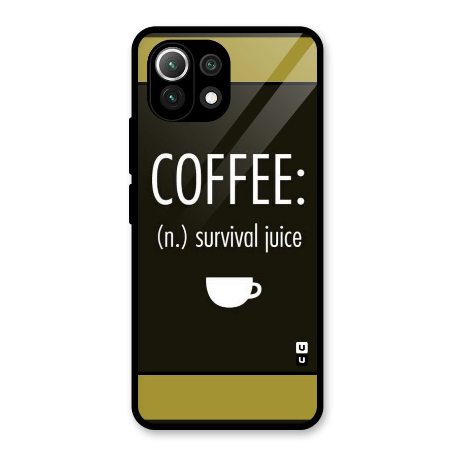Survival Juice Glass Back Case for Mi 11 Lite