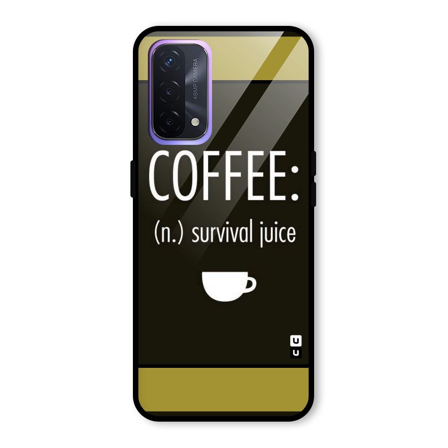 Survival Juice Glass Back Case for Oppo A74 5G