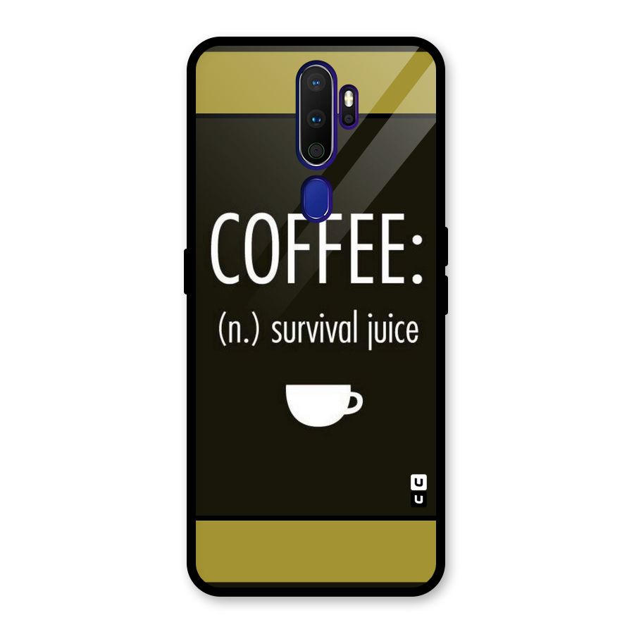 Survival Juice Glass Back Case for Oppo A9 (2020)