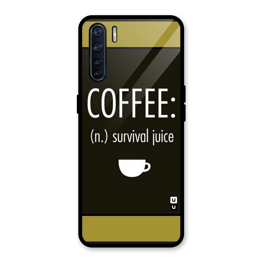 Survival Juice Glass Back Case for Oppo F15