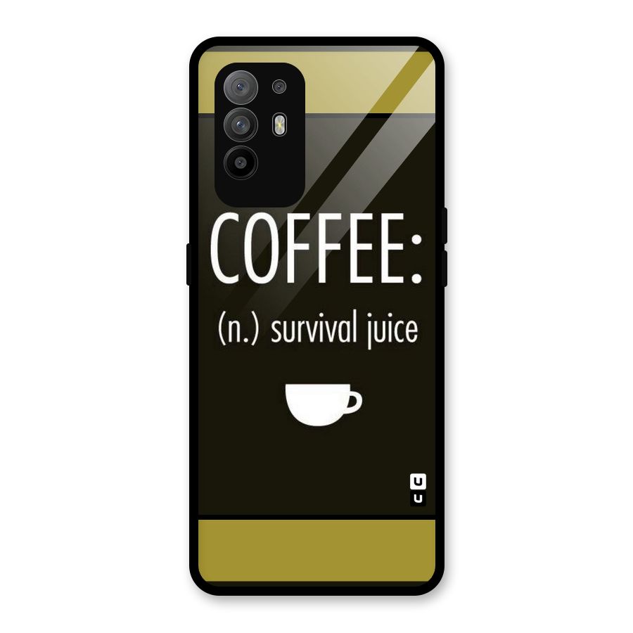 Survival Juice Glass Back Case for Oppo F19 Pro Plus 5G