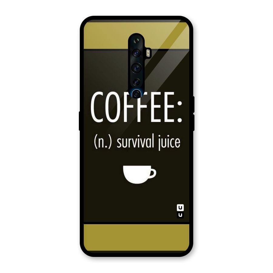Survival Juice Glass Back Case for Oppo Reno2 F