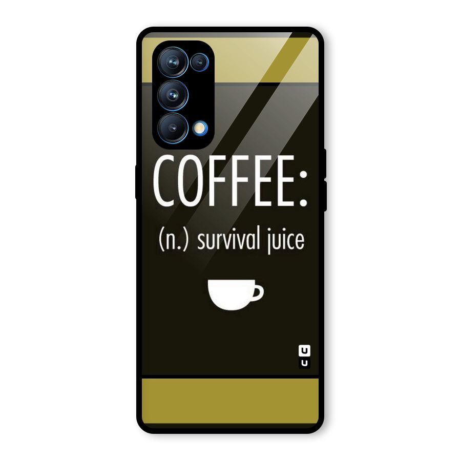 Survival Juice Glass Back Case for Oppo Reno5 Pro 5G