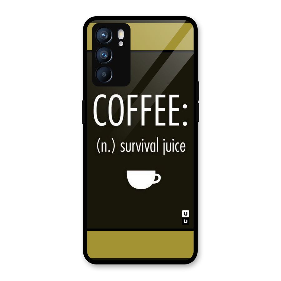 Survival Juice Glass Back Case for Oppo Reno6 5G