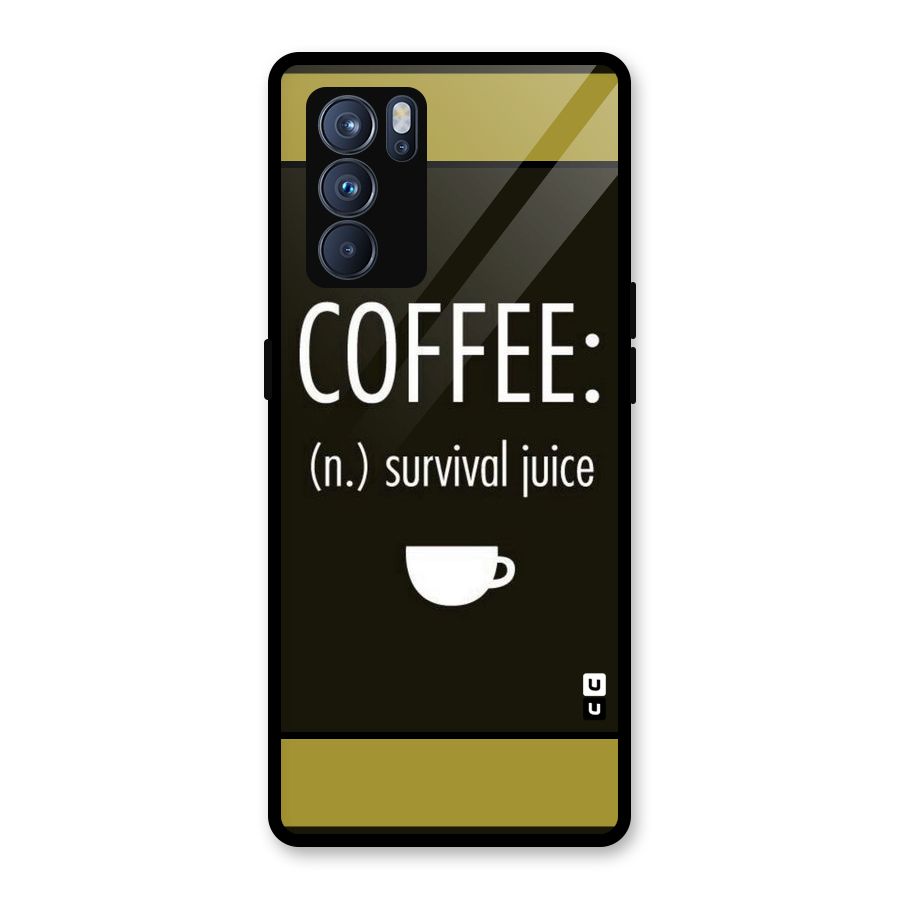 Survival Juice Glass Back Case for Oppo Reno6 Pro 5G