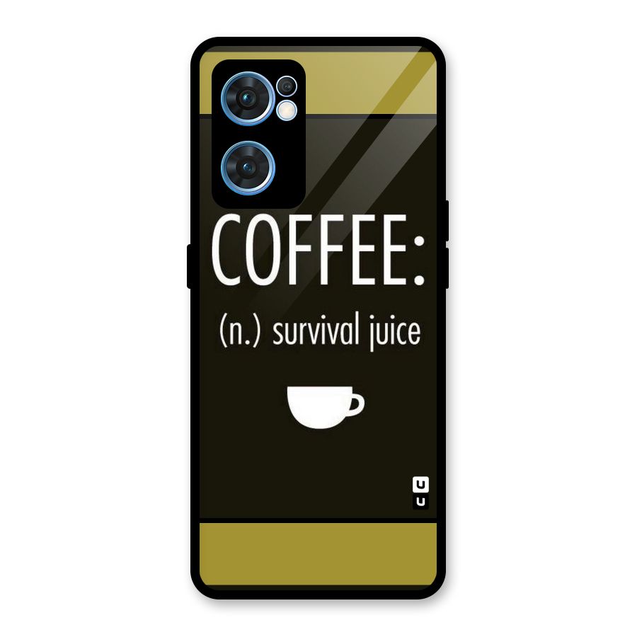 Survival Juice Glass Back Case for Oppo Reno7 5G