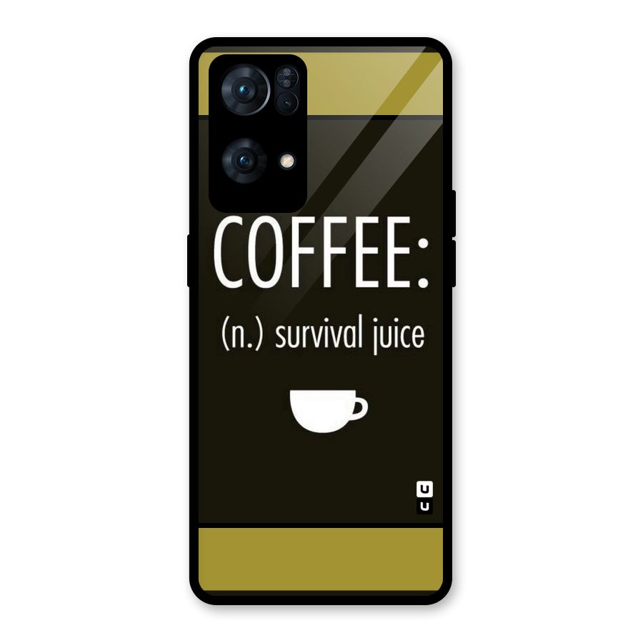 Survival Juice Glass Back Case for Oppo Reno7 Pro 5G