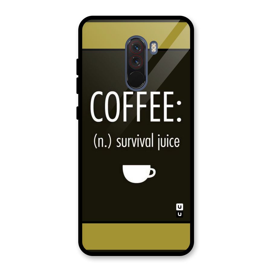 Survival Juice Glass Back Case for Poco F1