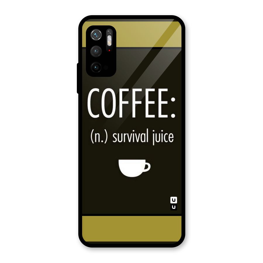 Survival Juice Glass Back Case for Poco M3 Pro 5G