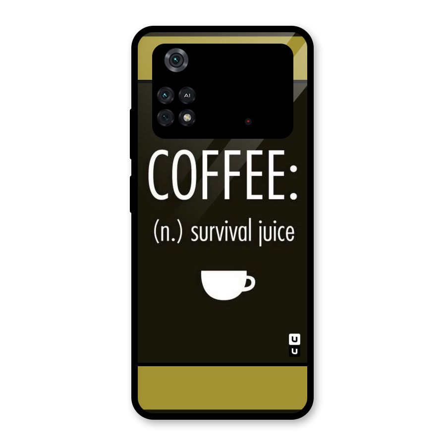 Survival Juice Glass Back Case for Poco M4 Pro 4G