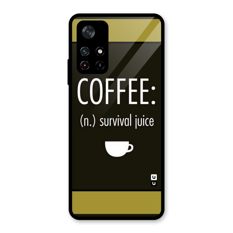 Survival Juice Glass Back Case for Poco M4 Pro 5G