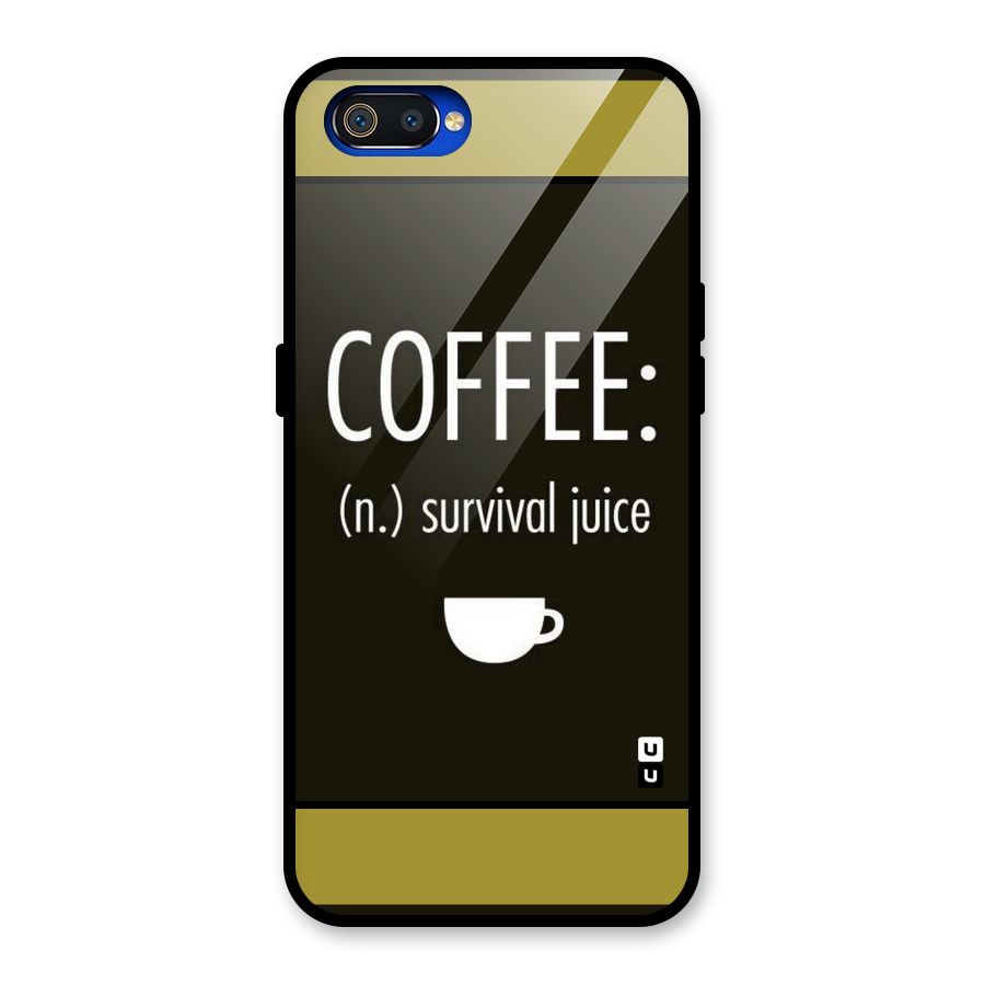 Survival Juice Glass Back Case for Realme C2