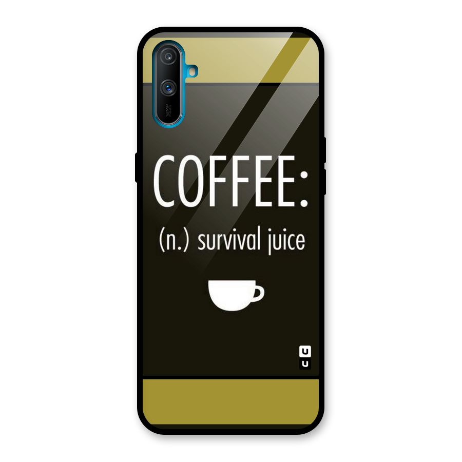 Survival Juice Glass Back Case for Realme C3