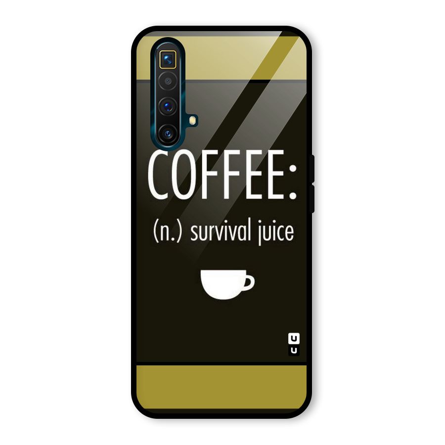 Survival Juice Glass Back Case for Realme X3 SuperZoom