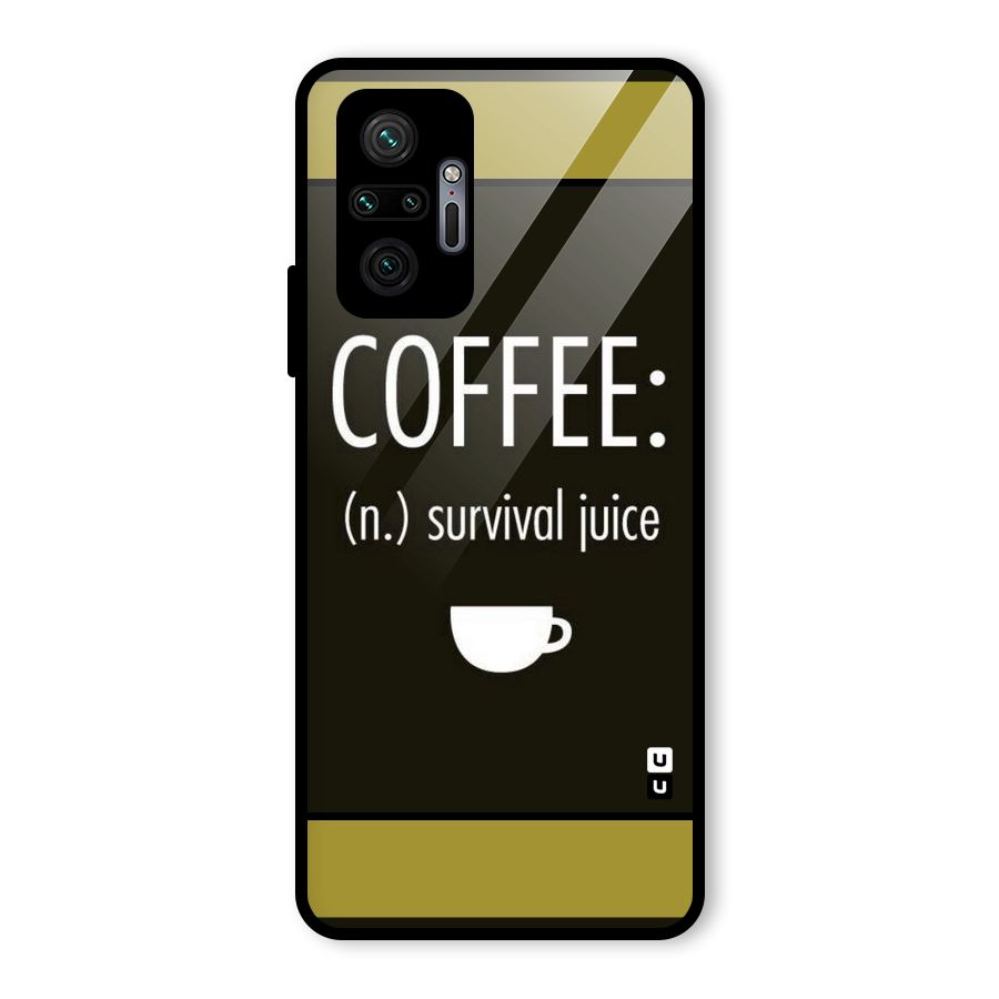 Survival Juice Glass Back Case for Redmi Note 10 Pro
