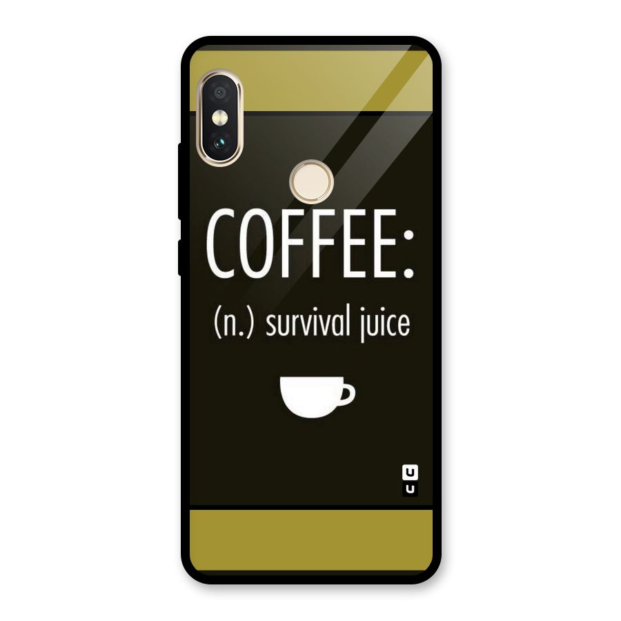 Survival Juice Glass Back Case for Redmi Note 5 Pro