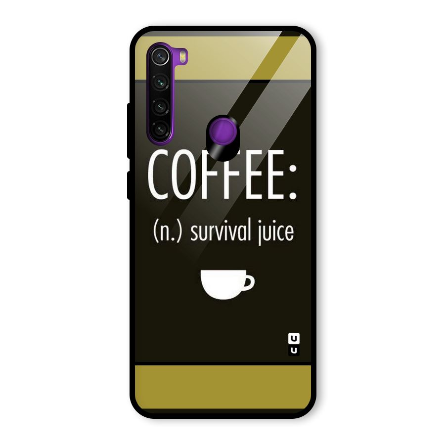 Survival Juice Glass Back Case for Redmi Note 8