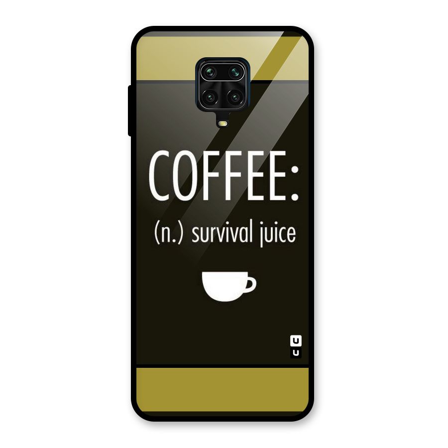Survival Juice Glass Back Case for Redmi Note 9 Pro